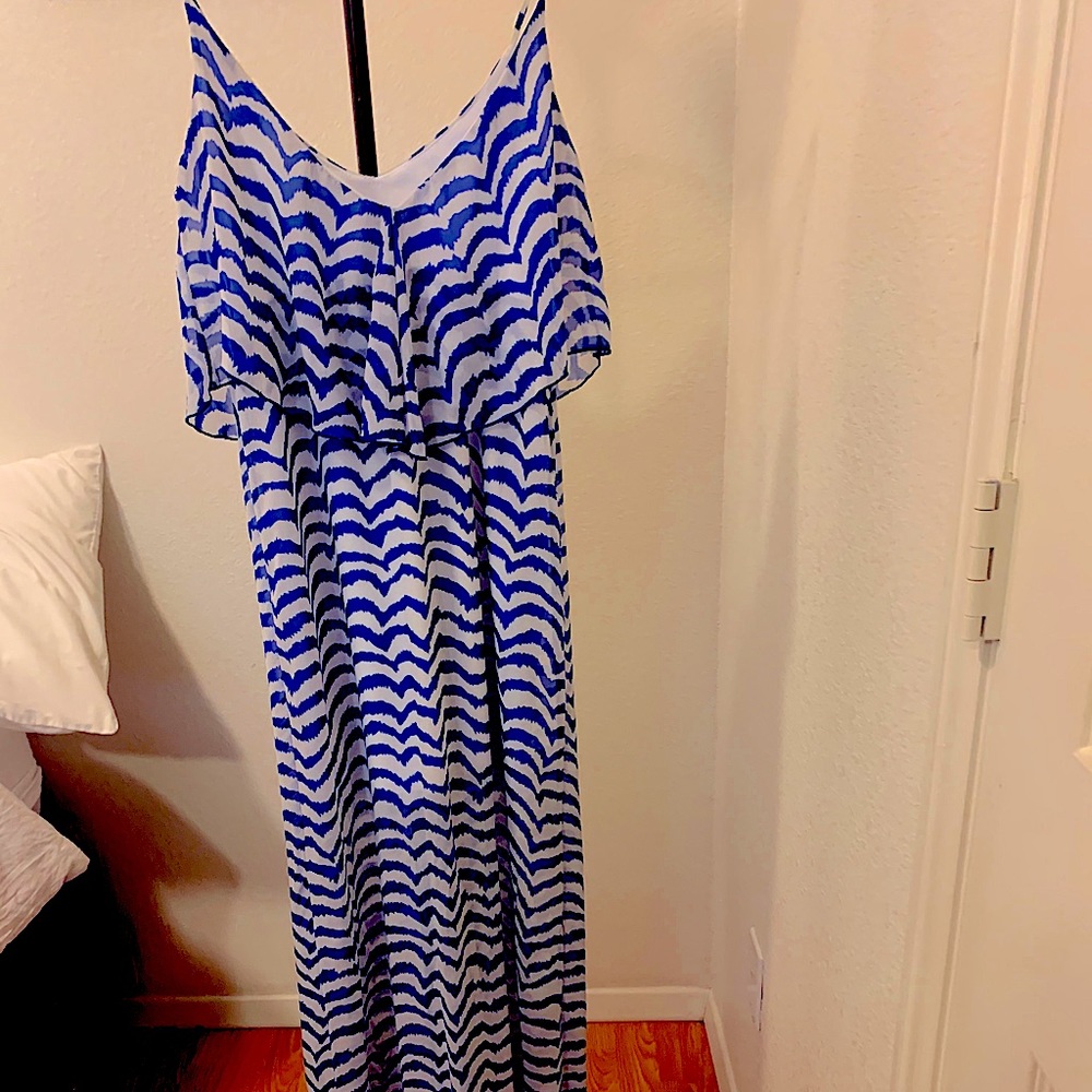 Size small, blue and white sundress, worn twice!